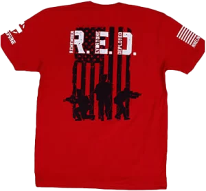 Men's R.E.D. Tee from Nine Line Apparel
